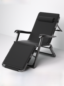 Foldable Recliner Chair Modern Simple Style Metal Material for Office Nap Time Leisure Home Balcony Summer Beach Use Adult