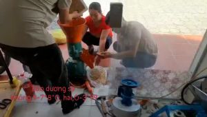 Máy ép cám viên trục liền  s150 sử dụng động cơ toàn phát 47hp