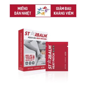 Hộp 4 Miếng Dán Nhiệt nóng STARBALM ( Hà Lan )chuyên sử dụng dán đau nhức mỏi lưng vai gáy cổ rất hiệu quả