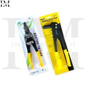 Paket Tang Rivet Dan Gunting Hollow Bajaringan 10 inch Bagus