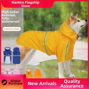 QUEZHOU | Reflective Dog Raincoat for Large Dogs