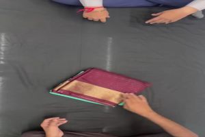 Product details of [Pre Order] 1 Minute Ready To Wear / Normal KHADI COTTON Saree ~ Delivery Lead Time : 10 days