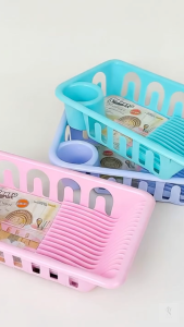 SNY Rak Piring Rak Pengering dengan Nampan Serbaguna Turnip Gelas Plastik