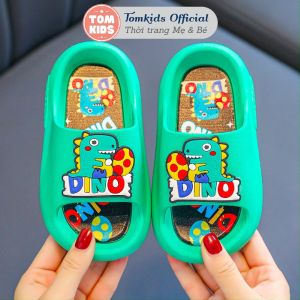 Dép Lê Quai Ngang Cho Bé Mẫu Khủng Long Dino Đế Mềm Kiểu Dáng Thời Trang Cá Tính
