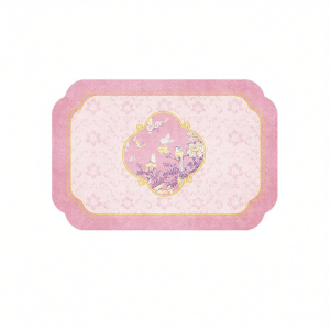 YUNHAOBUYI | New Chinese Style Pink Butterfly Silicon Dioxide Water Absorbing Bathroom Mat