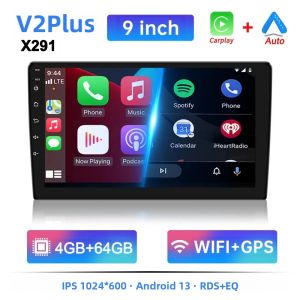 Đầu Radio Xe Hơi Android 13 Đa Năng 64G 7/9/10 Inch 2 Din Tích Hợp GPS BT Hệ Thống Đa Phương Tiện Thông Minh Dành Cho Ô Tô Hỗ Trợ CarPlay Và Android Auto