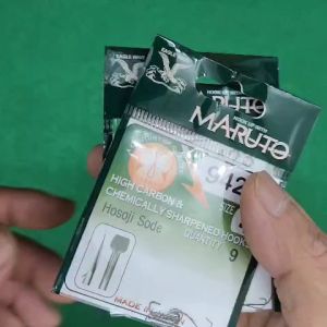 Lưỡi Câu Cá Sặc Rô Maruto Hosoji Sode 9423 Thép Đen Siêu Cứng Cực Bén Không Gỉ Sét Made In Japan
