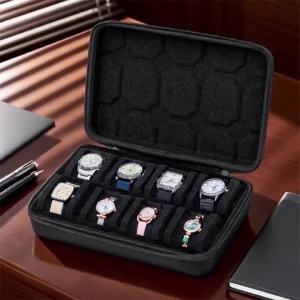 Hộp Đựng Đồng Hồ Du Lịch Di Động Bằng Chất Liệu EVA Có Nhiều Ngăn (1/2/3/5/8) Dành Cho Đồng Hồ Thông Minh Quà Tặng Nam & Nữ Kèm Vải Oxford