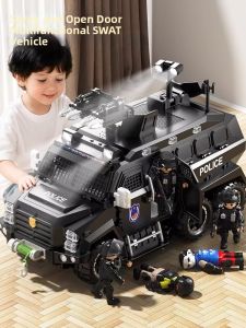 Temi | Police Car Toy Model for Boys with Openable Doors