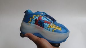 Sepatu Roda Anak Laki - Laki Karakter Spidermen Bisa Nyala