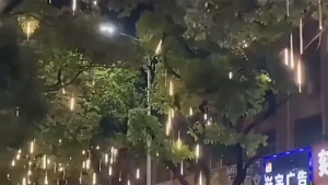 Solar/Plug LED Meteor Shower Rain Light Tube Lamp Outdoor Garden Curtains Christmas Party Decoration