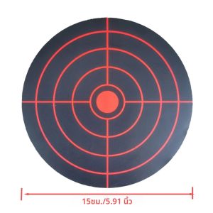 100 ชิ้น/ม้วน เส้นผ่านศูนย์กลาง 15 ซม. การกระเซ็นเปลี่ยนสี เหมาะสำหรับการยิงฝึกสติกเกอร์กระดาษเป้าหมาย