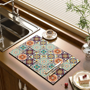 Water Absorbent Non-Slip Heat-Resistant Silica Mud Drain Mat