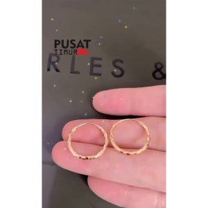 Anting Gipsy Bambu Aksesoris Fashion Wanita Model Elegan Simple | PUSAT TIMUR