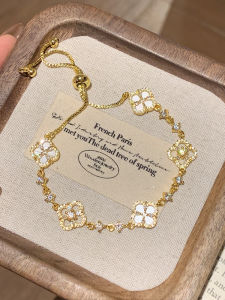 สร้อยข้อมือรูปต้นไม้แคนนาเบิสสีทองสำหรับผู้หญิง เครื่องประดับแฟชั่น ลวดลายสัตว์เลี้ยงปีนี้ เครื่องประดับมินิมอลหรูหรา