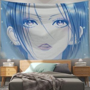 VIKAMA Classic Japanese Anime Girl Tapestry Living Room Bedroom Esports Room Wall Decoration Japanese Manga Home Decor