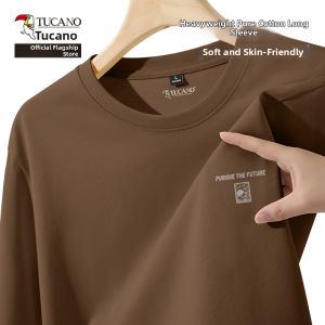 TUCANO | Heavyweight Cotton Long Sleeve T-Shirt Base Layer Round Neck