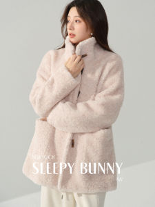 Warm Fur Imitation Stand-Collar Youthful Thick Lazy Wind Womens Coat