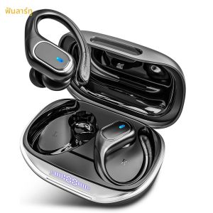 บลูทูธ 5.3 หูฟังไร้สาย Hi-Res Audio หูฟัง TWS พร้อม Bass Boost Sport Earhook IPX7 กันน้ําได้นานถึง 80Hrs Playtime