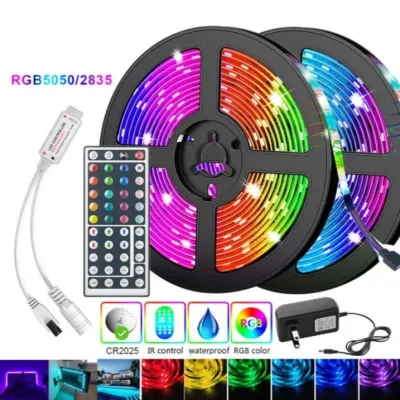 RGB lampu Ruangan LED STRIP - Lampu kelap kelip 5 meter Remote RGB