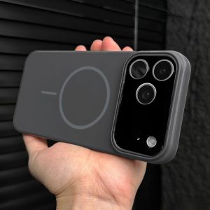 Luxury Slim Matte Magsafe Phone Case For iPhone 16 15 14 Plus Pro 17 Pro Max 16e Air Solid Color Shockproof PC Cover Casing