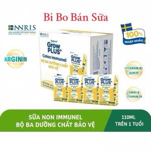 Thùng 24 Hộp Sữa Bột Pha Sẵn Nutifood GrowPLUS+ Immunel - 110ml