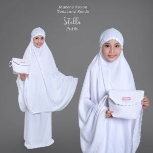 BAYAR DI TEMPAT(COD)/MUKENA ANAK TANGGUNG STELLA/MUKENA ANAK MURAH/MUKENA TASIKMALAYA