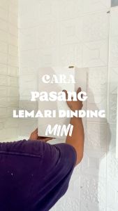 Lemari MINI rak Tempel dinding - Lemari Mini Kotak Penyimpanan Dinding Putih Orange Hitam