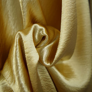 Gold and silver double crepe soft fabric shirt dress designer handmade DIY sewing fabric