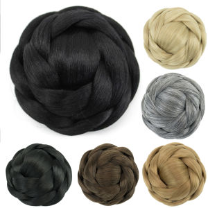สังเคราะห์ผม Chignon ผม Bun สีบลอนด์ Bun วิกผม Updo Bsh ผม Donut ซัพพลายเออร์ผมชิ้นผม Bun Cover