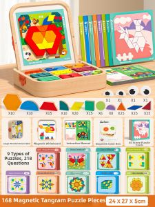 MWZ | Educational Magnetic Tangram Puzzle Blocks Ages 3-6