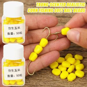 Strong-Scented Realistic Corn Fishing Soft Bait Beads Silicone Soft Baits Silica Gel Fishing Lure
