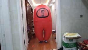 XINKOU Inflatable Among US Costume Space Werewolf Killing Version Anime Game Inflatable Doll Costume Space Suit