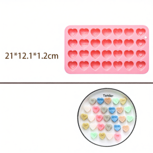 ZBQ | Heart Shaped DIY Chocolate Mold 28 Cavities