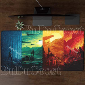 Bandai | Mousepad Star Wars Rubber Non-slip base Mouse Pad Gaming Laptop Keyboard Carpet Office accessories overlock HD printing Desk Mat