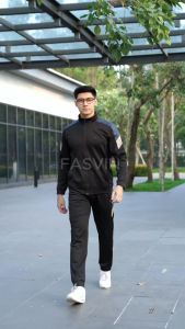 Bộ quần áo thể thao nam Fasvin BT22547.HN vải thun 01 lớp co giãn thoải mái