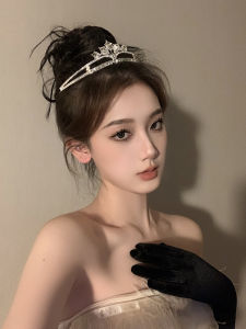 New Year Goddess Costume Zircon Crown Hairband Women's Fashion Jewelry Hair Accessories BXA Billionaires Daughter Headband