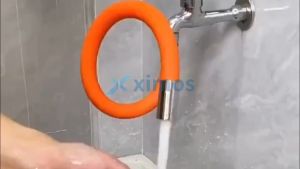 Xximos 360° Kitchen Faucet Extension Hose Bathroom Wash Basin Water Saving Tap Filter Extension Tube
