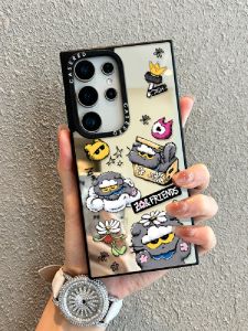 เคสโทรศัพท์ Samsung S25 Ultra แบบครอบเต็ม ดีไซน์น่ารัก กระจก ลายแมว ดีไซน์ ZOA ป้องกันรอยขีดข่วน ดีไซน์เรียบง่าย สำหรับผู้หญิง
