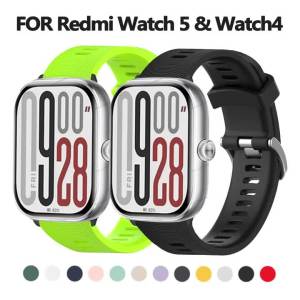 Silicone Strap For Redmi Watch 5 Watch4 Watchband Replacement Bracelet Correa For Mi Band 9 Pro 8 Pro Smart Watch Sport Strap