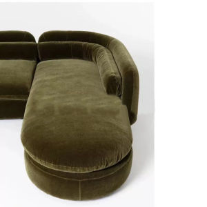 Modern Minimalist Luxury Velvet Sofa Creative Reception Couch Fabric Art Combination Sofa Soft Decoration Designer