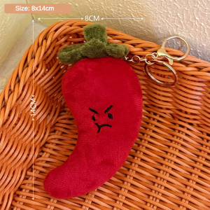 Creative and quirky vegetable plush toy pendant girl keychain doll decoration pendant backpack small pendant