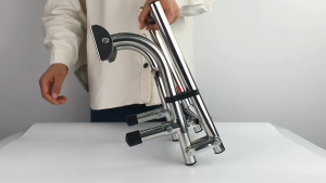 3Step/4Step Boat Folding Ladder Telescopic For Pontoon Swim Platform Deck Marine Ladder