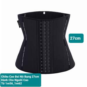 [Chính Hãng Corset Chuẩn+Tặng Áo Lót Liner] Nịt bụng latex luxury 25 xương corset chuẩn Hy Lạp màu đen. Đai nịt bụng gen nịt bụng nịt bụng latex định hình eo nịt bụng siết mỡ.