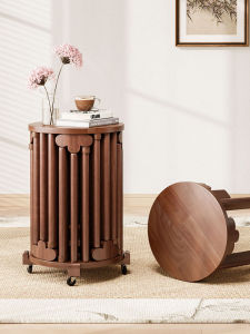 Modern Minimalist Wooden Coffee Table Home Use Stackable Dining Chair New Chinese Style round Stool Simple Practical Design