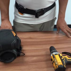 TOOLSTACK Electric Drill Pouch High Capacity Waterproof Drill Toolkit Multi Screwdriver & Spanner Tools Storage Work Waist Bag