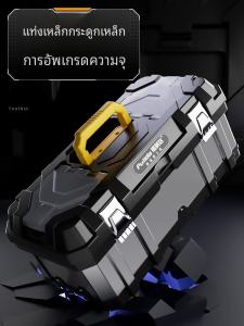 กล่องเครื่องมืออเนกประสงค์สำหรับใช้ในบ้าน กล่องเก็บของเหล็กไมโครไนซ์ 3 ชั้น กล่องเก็บของสำหรับรถยนต์ กล่องเก็บของอเนกประสงค์อีกชั้นหนึ่ง