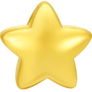 Good Luck Stars Bead Gold Bracelet