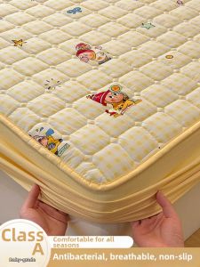 Suxuan | Cartoon Flannel Fitted Sheet Mattress Protector Single Piece