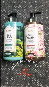 Sữa Tắm Hachi 500ml – Cám Gạo Làm Sáng Da / Nước Hoa Sweet Musk Dưỡng Ẩm Thơm Lâu